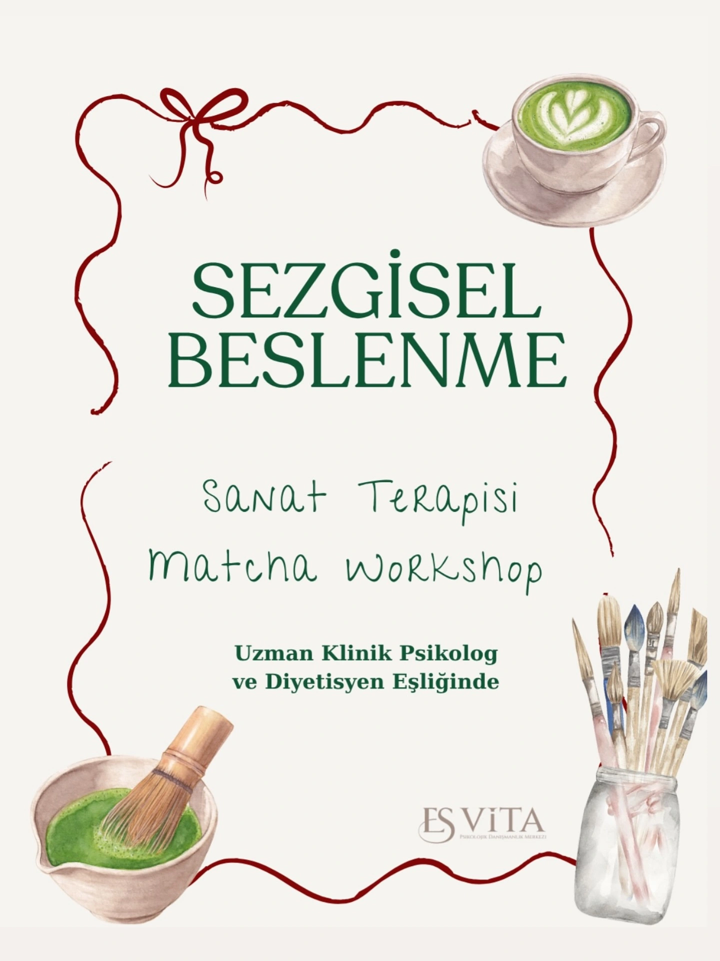 Sezgisel Beslenme Sanat Terapisi Matcha Workshop
